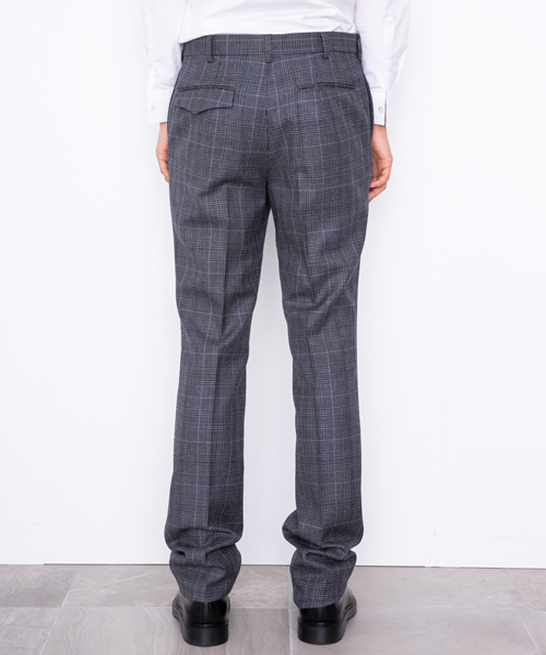 JOHN LAWRENCE SULLIVAN（ジョンローレンスサリバン）の「【JOHN LAWRENCE SULLIVAN】チェックスリムトラウザー（スラックス・メンズ・グレー・44/46）」の5枚目の写真