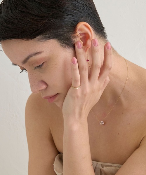 JUPITER（ジュピター）の「【K10】ダブルラインピンキーリング/金属アレルギー対応/ニッケルフリー（リング・レディース・ゴールド・#5/#3/#1）」の7枚目の写真