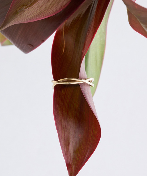 JUPITER（ジュピター）の「【K10】ダブルラインピンキーリング/金属アレルギー対応/ニッケルフリー（リング・レディース・ゴールド・#5/#3/#1）」の8枚目の写真