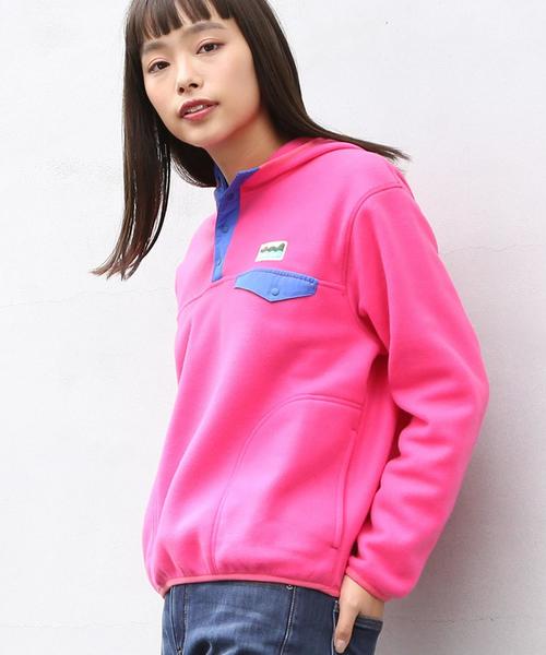 coen（コーエン）の「SUNNY SPORTS（サニースポーツ）別注フリースパーカー（パーカー・レディース・コバルトブルー/ピンク・FREE）」の4枚目の写真