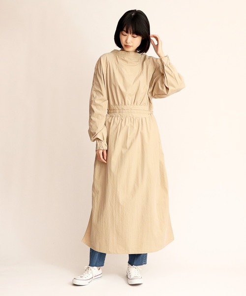 ALLUMER（アリュメール）の「∴ 【Allumer/アリュメール】Millitary Aidman Gown 前後2WAY　ダブルフロント 8170102（その他アウター・レディース・ベージュ/アイボリー/ブラック/オリーブ/テラコッタ/スモークピンク・FREE）」の5枚目の写真