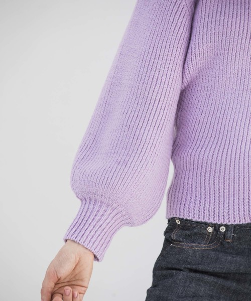 Emma Taylor(エマテイラー)の「1.5Gボートネックリブニットプルオーバー(ニット/セーター・レディース・ブラック/ブルー/ラベンダー・FREE)」の14枚目の写真