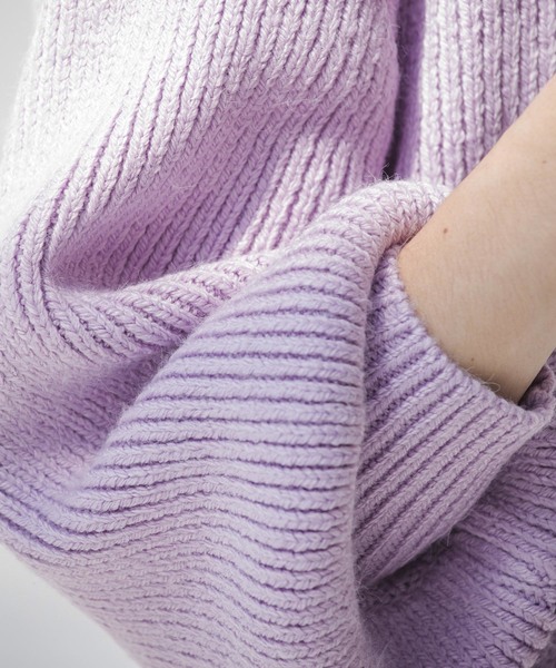 Emma Taylor(エマテイラー)の「1.5Gボートネックリブニットプルオーバー(ニット/セーター・レディース・ブラック/ブルー/ラベンダー・FREE)」の18枚目の写真
