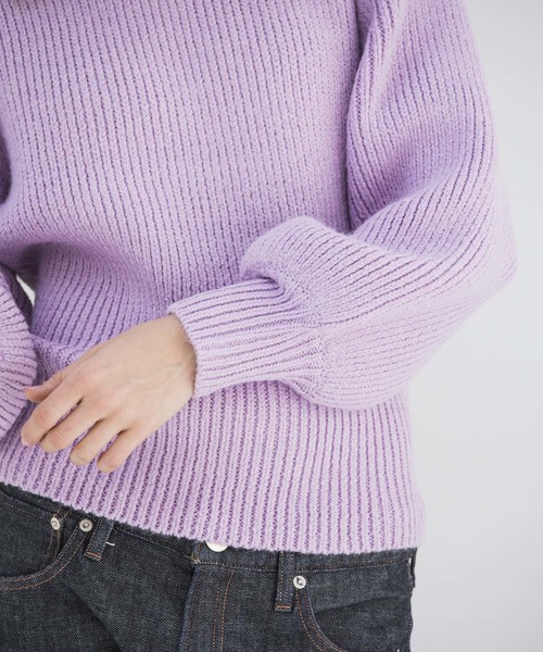 Emma Taylor(エマテイラー)の「1.5Gボートネックリブニットプルオーバー(ニット/セーター・レディース・ブラック/ブルー/ラベンダー・FREE)」の16枚目の写真