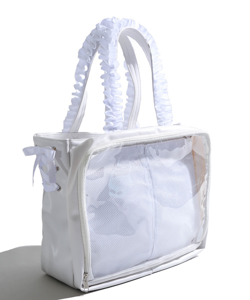 ミエコウエサコ ゴルフ 大判トートバッグ【パールホワイト】新品