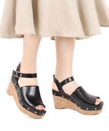 RANDA | CAMILLE BIS RANDA/スタッズウェッジサンダル(サンダル)