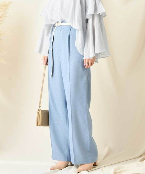 DouDou（ドゥドゥ）の「センプレパンツ（その他パンツ・レディース・ホワイト/ベージュ/グレー/ブルー/ブラック/ピンク/カーキ・38/36/37）」の6枚目の写真