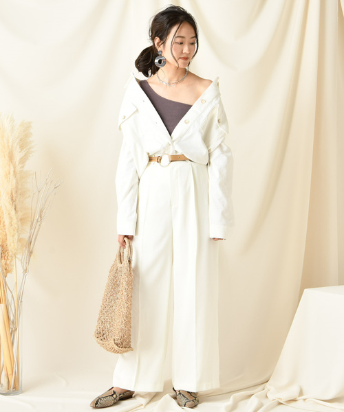 DouDou（ドゥドゥ）の「センプレパンツ（その他パンツ・レディース・ホワイト/ベージュ/グレー/ブルー/ブラック/ピンク/カーキ・38/36/37）」の14枚目の写真