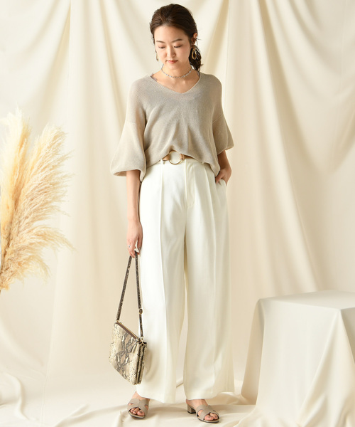 DouDou（ドゥドゥ）の「センプレパンツ（その他パンツ・レディース・ホワイト/ベージュ/グレー/ブルー/ブラック/ピンク/カーキ・38/36/37）」の15枚目の写真