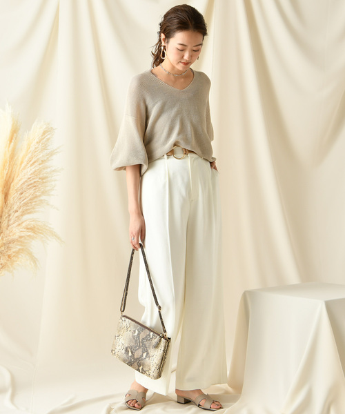 DouDou（ドゥドゥ）の「センプレパンツ（その他パンツ・レディース・ホワイト/ベージュ/グレー/ブルー/ブラック/ピンク/カーキ・38/36/37）」の16枚目の写真