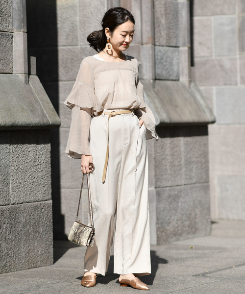 DouDou（ドゥドゥ）の「センプレパンツ（その他パンツ・レディース・ホワイト/ベージュ/グレー/ブルー/ブラック/ピンク/カーキ・38/36/37）」の17枚目の写真