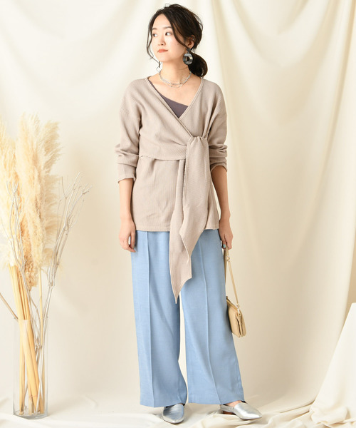 DouDou（ドゥドゥ）の「センプレパンツ（その他パンツ・レディース・ホワイト/ベージュ/グレー/ブルー/ブラック/ピンク/カーキ・38/36/37）」の22枚目の写真