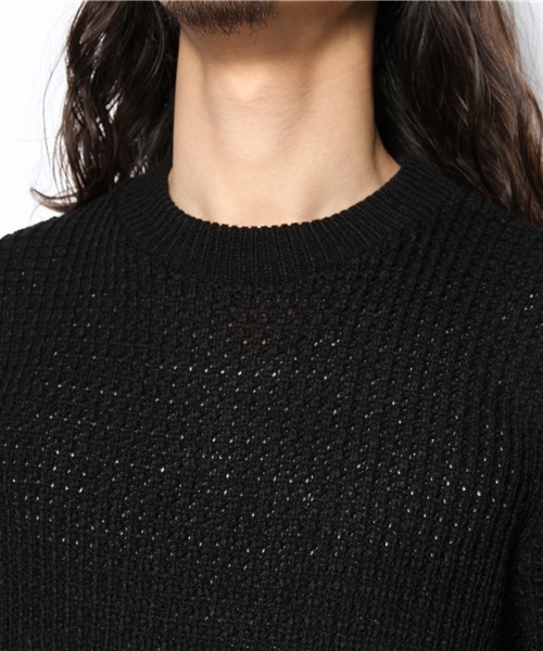 603（ロクマルサン）の「603 方畦クルーネックニット（ニット/セーター・メンズ・ブラック/ネイビー/オフホワイト・FREE）」の7枚目の写真