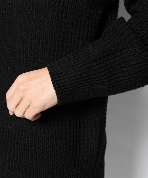 603（ロクマルサン）の「603 方畦クルーネックニット（ニット/セーター・メンズ・ブラック/ネイビー/オフホワイト・FREE）」の8枚目の写真
