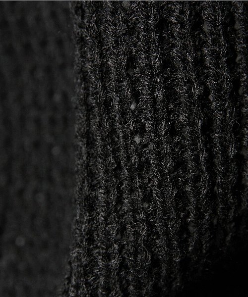 603（ロクマルサン）の「603 方畦クルーネックニット（ニット/セーター・メンズ・ブラック/ネイビー/オフホワイト・FREE）」の9枚目の写真