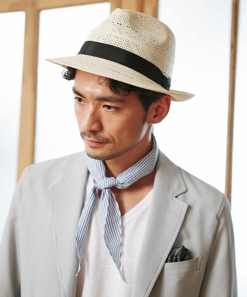 MEN'S BIGI（メンズビギ）の「シアサッカーネッカチーフ（バンダナ/スカーフ・メンズ・ネイビー/ブルー系その他/レッド系その他・FREE）」の11枚目の写真