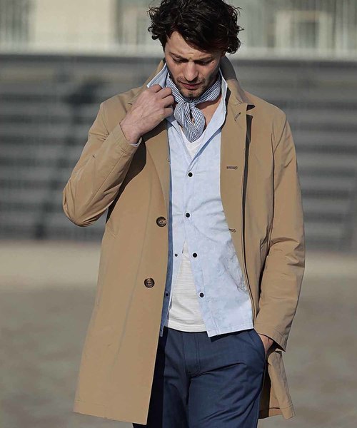 MEN'S BIGI（メンズビギ）の「シアサッカーネッカチーフ（バンダナ/スカーフ・メンズ・ネイビー/ブルー系その他/レッド系その他・FREE）」の5枚目の写真