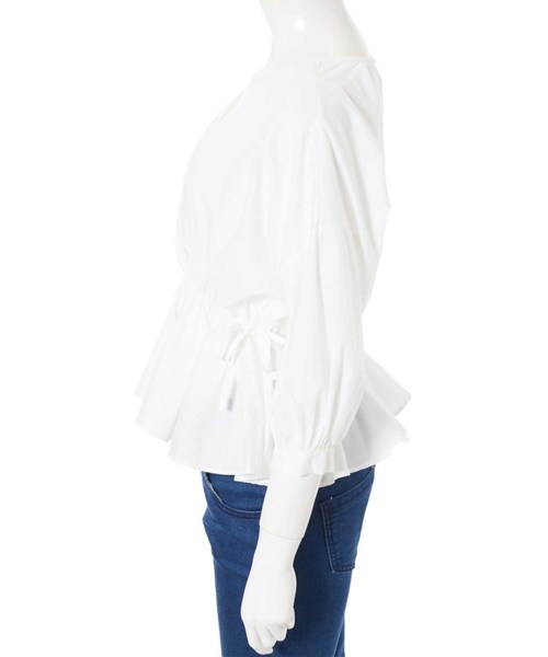 fifth（フィフス）の「カシュクールフレアブラウス（シャツ/ブラウス・レディース・ホワイト/パープル・MEDIUM）」の7枚目の写真