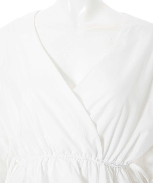 fifth（フィフス）の「カシュクールフレアブラウス（シャツ/ブラウス・レディース・ホワイト/パープル・MEDIUM）」の9枚目の写真