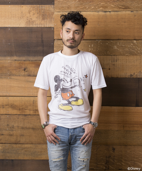 BEAMS(ビームス)の「○JUNK FOOD×BEAMS / 別注 Mickey Mouse TEE①(Tシャツ/カットソー・メンズ・ホワイト/オフホワイト/グリーン/ブラック/グレー/ホワイト系その他・SMALL/MEDIUM/LARGE/X-SMALL)」の2枚目の写真