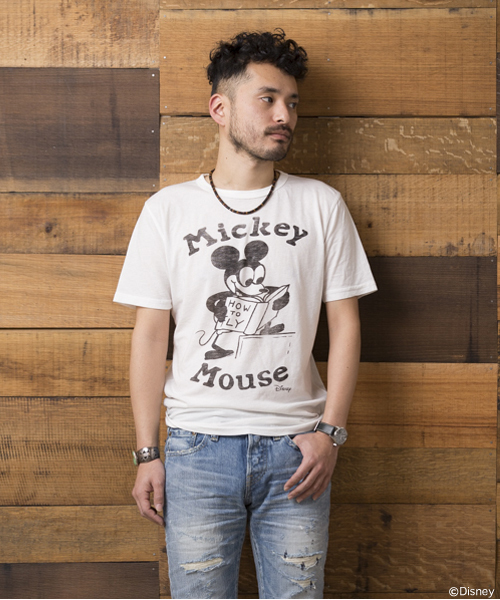 BEAMS(ビームス)の「○JUNK FOOD×BEAMS / 別注 Mickey Mouse TEE①(Tシャツ/カットソー・メンズ・ホワイト/オフホワイト/グリーン/ブラック/グレー/ホワイト系その他・SMALL/MEDIUM/LARGE/X-SMALL)」の3枚目の写真