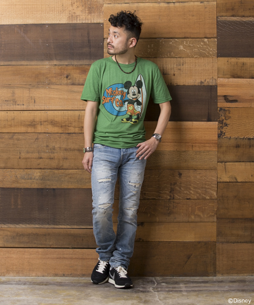 BEAMS(ビームス)の「○JUNK FOOD×BEAMS / 別注 Mickey Mouse TEE①(Tシャツ/カットソー・メンズ・ホワイト/オフホワイト/グリーン/ブラック/グレー/ホワイト系その他・SMALL/MEDIUM/LARGE/X-SMALL)」の16枚目の写真