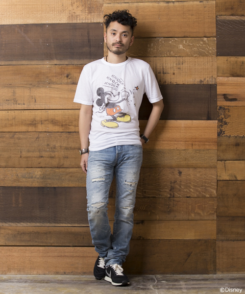 BEAMS(ビームス)の「○JUNK FOOD×BEAMS / 別注 Mickey Mouse TEE①(Tシャツ/カットソー・メンズ・ホワイト/オフホワイト/グリーン/ブラック/グレー/ホワイト系その他・SMALL/MEDIUM/LARGE/X-SMALL)」の11枚目の写真