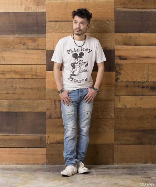 BEAMS(ビームス)の「○JUNK FOOD×BEAMS / 別注 Mickey Mouse TEE①(Tシャツ/カットソー・メンズ・ホワイト/オフホワイト/グリーン/ブラック/グレー/ホワイト系その他・SMALL/MEDIUM/LARGE/X-SMALL)」の12枚目の写真