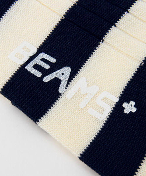 BEAMS PLUS(ビームスプラス)の「BEAMS PLUS / リブ ボーダーソックス(ソックス/靴下・メンズ・ホワイト/ブラック系その他/グリーン/インディゴブルー・ONE SIZE)」の5枚目の写真