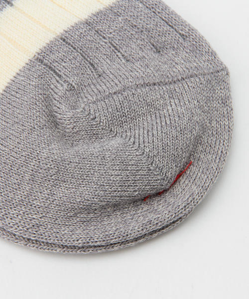 BEAMS PLUS(ビームスプラス)の「BEAMS PLUS / リブ ボーダーソックス(ソックス/靴下・メンズ・ホワイト/ブラック系その他/グリーン/インディゴブルー・ONE SIZE)」の17枚目の写真