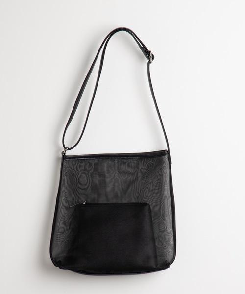 WEGO(ウィゴー)の「WEGO/ポーチ付きシアーショルダーバッグ(ショルダーバッグ・レディース・ブラウン/ブラック・FREE)」の7枚目の写真