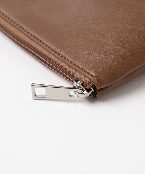 WEGO(ウィゴー)の「WEGO/ポーチ付きシアーショルダーバッグ(ショルダーバッグ・レディース・ブラウン/ブラック・FREE)」の8枚目の写真