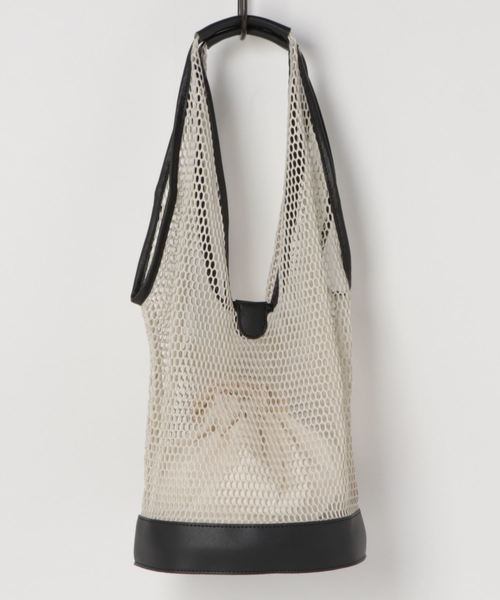 MODE ROBE（モードローブ）の「メッシュバッグ（トートバッグ・レディース・ブラック/ベージュ/ブラウン・FREE）」の4枚目の写真