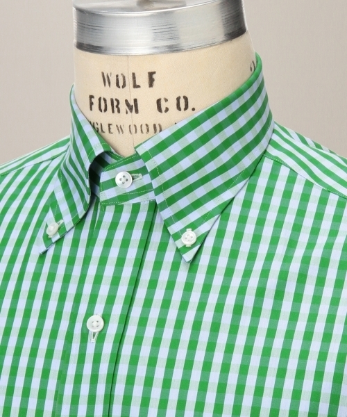 UNITED ARROWS（ユナイテッドアローズ）の「UAD カラードチェック　ボタンダウンシャツ ◆（シャツ/ブラウス・メンズ・ケリー/コバルトブルー・37cm/39cm/40cm/38cm/41cm）」の9枚目の写真