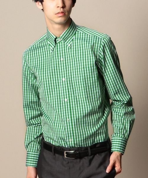 UNITED ARROWS（ユナイテッドアローズ）の「UAD カラードチェック　ボタンダウンシャツ ◆（シャツ/ブラウス・メンズ・ケリー/コバルトブルー・37cm/39cm/40cm/38cm/41cm）」の4枚目の写真