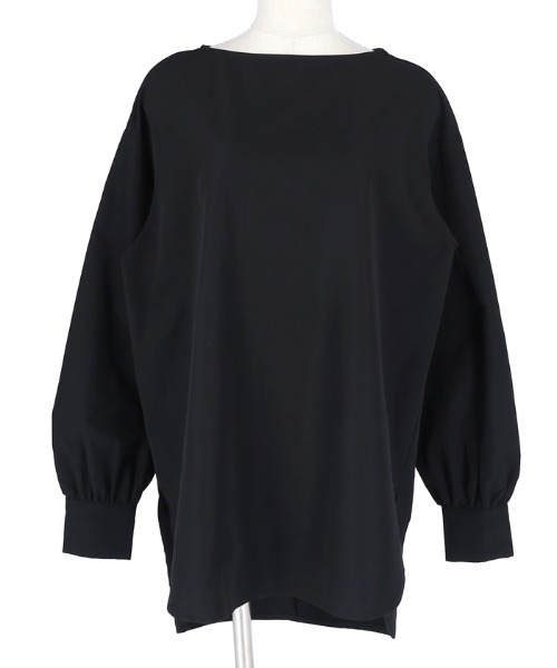 coca（coca）（コカ）の「ボートネックバルーンスリーブシンプルブラウス（シャツ/ブラウス・レディース・ホワイト/ブラック・ONE SIZE）」の2枚目の写真