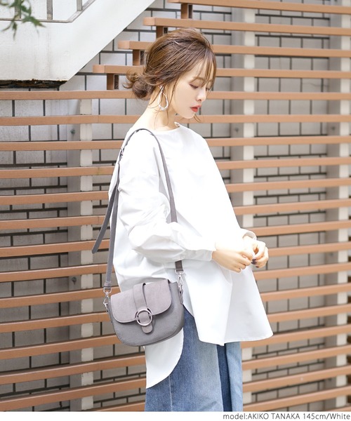 coca（coca）（コカ）の「ボートネックバルーンスリーブシンプルブラウス（シャツ/ブラウス・レディース・ホワイト/ブラック・ONE SIZE）」の12枚目の写真