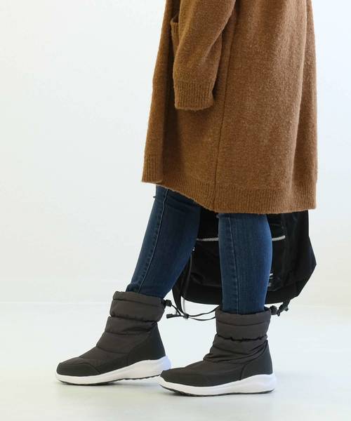 AmiAmi（アミアミ）の「ダウンブーツ/スノーブーツ（ブーツ・レディース・ブラック/グレー/グレイッシュベージュ/ダークブラウン・LL/S/M/L/3L）」の11枚目の写真