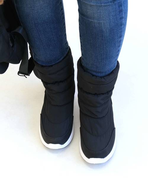 AmiAmi（アミアミ）の「ダウンブーツ/スノーブーツ（ブーツ・レディース・ブラック/グレー/グレイッシュベージュ/ダークブラウン・LL/S/M/L/3L）」の17枚目の写真