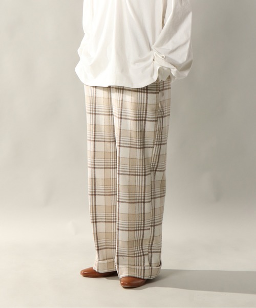 notch.(ノッチ)の「チェックワイドパンツ(その他パンツ・レディース・ブラック/ベージュ/オフホワイト・M)」の17枚目の写真