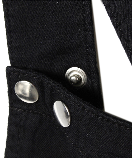 CHUBBYGANG（チャビーギャング）の「メッセージ刺繍　サロペットスカート（Tシャツ/カットソー・キッズ・ブラック/インディゴブルー・120/130/110）」の11枚目の写真