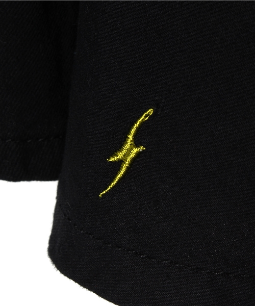 CHUBBYGANG（チャビーギャング）の「メッセージ刺繍　サロペットスカート（Tシャツ/カットソー・キッズ・ブラック/インディゴブルー・120/130/110）」の4枚目の写真