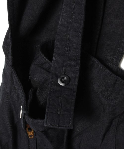 CHUBBYGANG（チャビーギャング）の「メッセージ刺繍　サロペットスカート（Tシャツ/カットソー・キッズ・ブラック/インディゴブルー・120/130/110）」の6枚目の写真