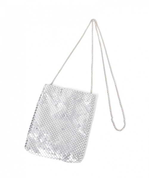 GLOBAL WORK（グローバルワーク）の「メタルメッシュショルダー/866888（ショルダーバッグ・レディース・パープル系その他2/ライトグレー/ライトベージュ・FREE）」の2枚目の写真