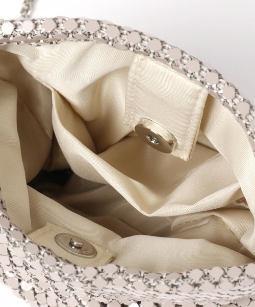 GLOBAL WORK（グローバルワーク）の「メタルメッシュショルダー/866888（ショルダーバッグ・レディース・パープル系その他2/ライトグレー/ライトベージュ・FREE）」の4枚目の写真