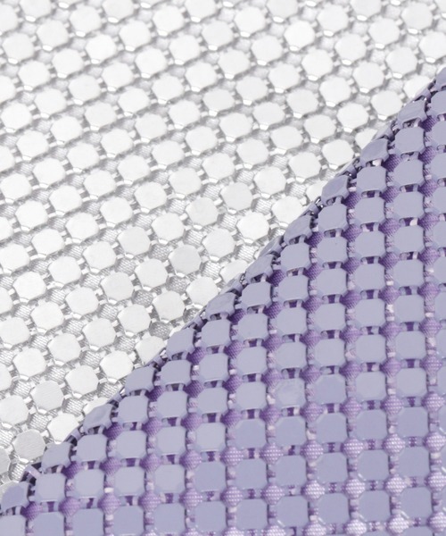GLOBAL WORK（グローバルワーク）の「メタルメッシュショルダー/866888（ショルダーバッグ・レディース・パープル系その他2/ライトグレー/ライトベージュ・FREE）」の10枚目の写真