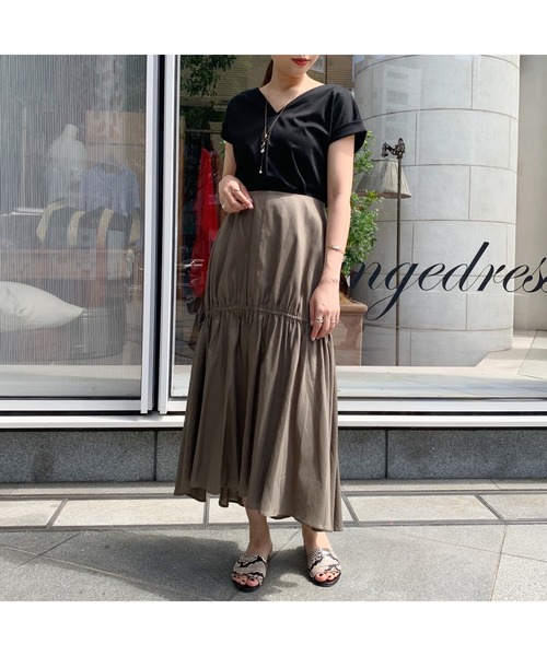 LOUNGEDRESS（ラウンジドレス）の「ブラウスカットソー（Tシャツ/カットソー・レディース・ライトグレー/オフホワイト/ブラック・FREE）」の21枚目の写真