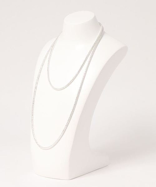 DouDou（ドゥドゥ）の「スネークチェーン2連ネックレス（ネックレス・レディース・シルバー/ゴールド・FREE）」の3枚目の写真