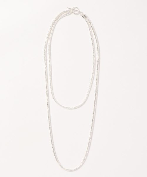 DouDou（ドゥドゥ）の「スネークチェーン2連ネックレス（ネックレス・レディース・シルバー/ゴールド・FREE）」の6枚目の写真