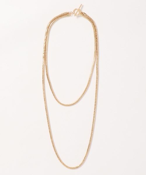 DouDou（ドゥドゥ）の「スネークチェーン2連ネックレス（ネックレス・レディース・シルバー/ゴールド・FREE）」の7枚目の写真